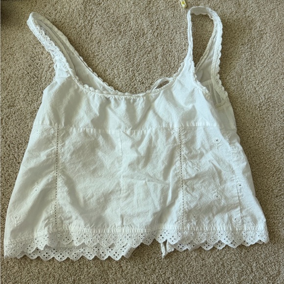 ZARA Embroidered Tied Top - Picture 3 of 4
